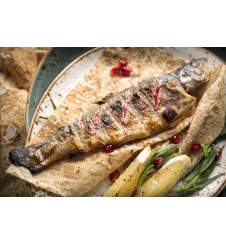 Форель на мангале